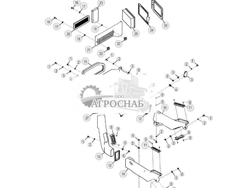 Обогреватель кабины и кондиционер, ручное управление ( - 269401) - ST2570 289.jpg